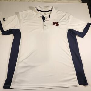 Auburn Tigers Polo Shirt Mens XL‎ Short Sleeve KA Knights Blue Colorbock Stretch